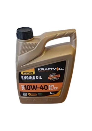 Kraftvoll Ecotech 10w-40 Api Sl/cf Sentetik Motor Yağı 4 L