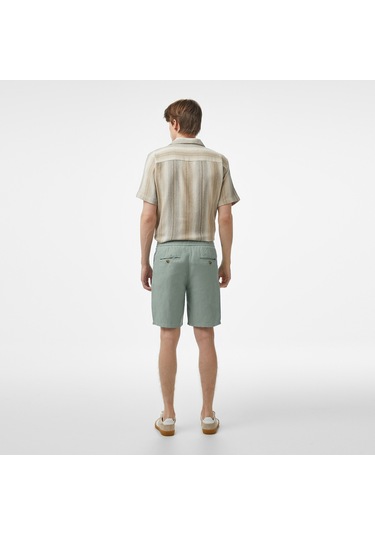 Nautica Erkek Yeşil Jogger Şort Düz B45106t Yeşil