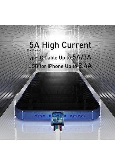 Prestigegoods 12-13 Pro Max Xs X 11 Artı İçin Baseus Usb Kablosu, 2.4a Hızlı Şarj, İp 7 Se Uygun, Usb Veri Hattı