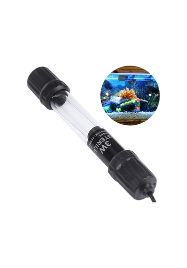 Akvaryum İçin Uv-003 3w Ultraviyole Antiseptik Lamba Dezenfeksiyon Işığı, Ab Tak