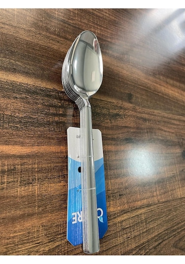 Enashop Paslanmaz Çelik Yemek Kaşığı Seti 12 Adet Klasik Düz Model Inox