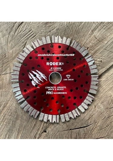 Rdx Pro 150mm Elmas Testere Seramik Granit Taş Beton Asfalt Kesici Disk