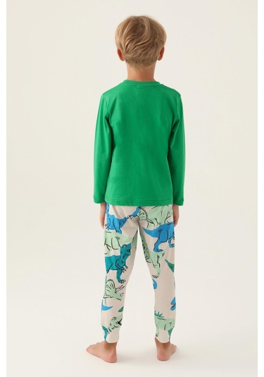 Roly Poly 3363 Revive Erkek Çocuk Pijama Takımı Yeşil