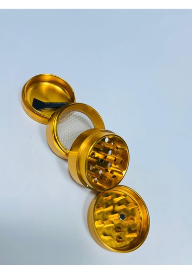Çelik TutunÖğütücü 4Kademeli Paslanmaz Grinder GoldRenk//40mm