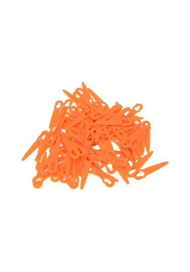 Springsun 100 Adet Turuncu Çim Kesici Plastik Bıçaklar  Polycut 2 2 3-2 İçin Uygundur