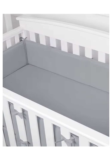 4 Parça Beşik Kenar Koruyucu Bebek Çocuk Yatak Kenar Yumuşatıcı