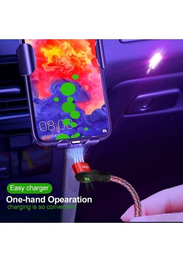 Prestigegoods Twitch Manyetik Mikro Usb Kablosu Tip C 90 Derece Hızlı Şarj Veri Kablosu Samsung Xiaomi İphone Uyumlu