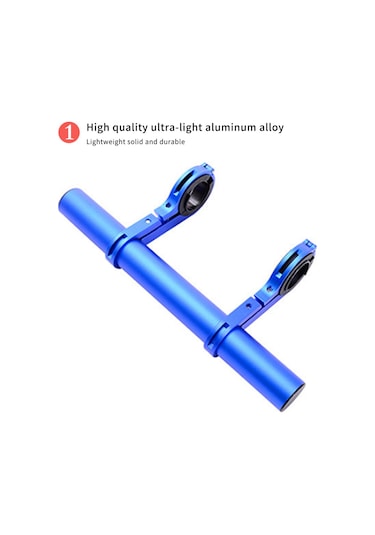 Yaleker Alüminyum Bisiklet Uzantı Kolu - Tek Çubuk Kırmızı, Lambalar Ve Saatler İçin Fonksiyonel Ekipman