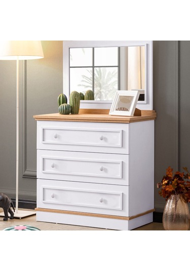 Genç Odası, Marmaris 3 Kapaklı Dolap, Yavrulu Sedir Karyola, Şifonyer Beyaz