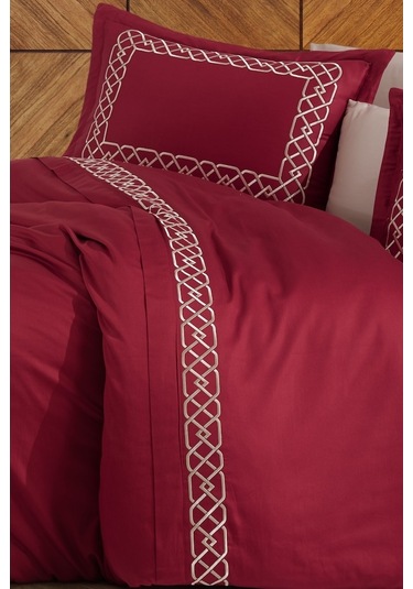 Nazik Home Vienza Bordo Nevresim Takımı Çk Bordo