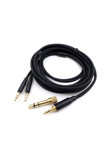 Sones Beyer T1 2./3. Nesil T5 / Amiro Dengeli Kulaklık Kablosu 3,5 Mm + 6,35 Mm Adaptör