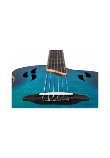 Ortega Tourplayer Deluxe Rtpdlx- Fma Elektro Klasik Gitar Blue Burst