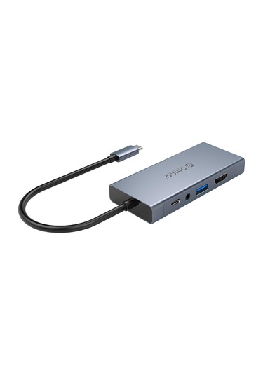 Orico MC-U501P-GY Type-C to USB 3.0 HDMI VGA AUX PD Çoklayıcı Dönüştürücü Hub