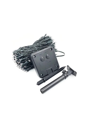 Sge Teknoloji Güneş Enerjili 100 Led 12 Metre Sarı Renk Bahçe Ayd Çok Renkli