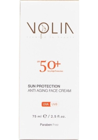 Volia SPF 50+ Anti-Aging Yaşlanma Karşıtı Güneş Koruyucu Yüz Kremi 75 ML