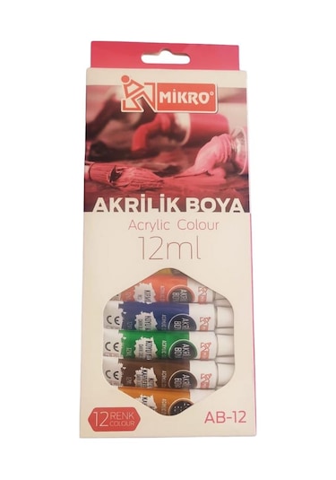 Akrilik Boya 12 Renk