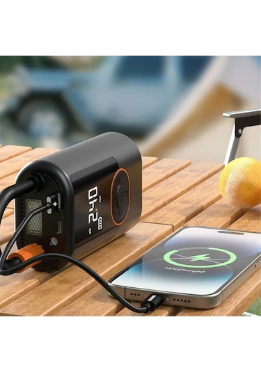 Teltree Kablosuz Araba Lastik Pompa 150 Psi - Otomobil, Motosiklet, Bisiklet İçin Hızlı Şişirme, Akıllı Ekran, Otomatik Kapatma Ve Powerbank Özelliği