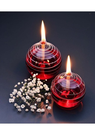Kırmızı Sarı Kandil Yağı Kokusuz Dumansız 250 Ml 2'li Set