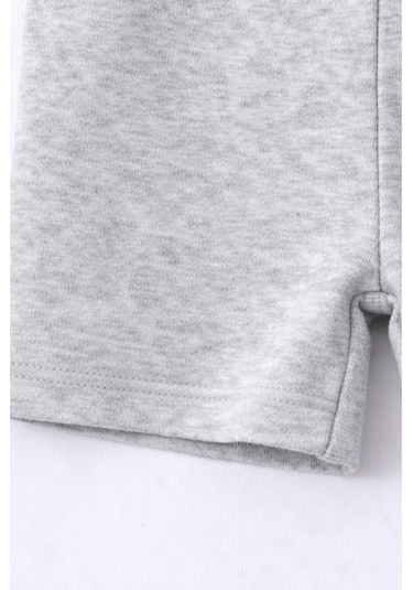 For My Baby Basic Bebek Şortlu Takım Gri
