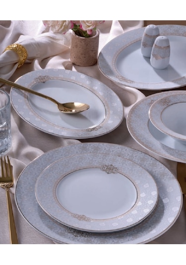 Güral Porselen 54 Parça 12 Kişilik Yemek Takımı Yt9305952 Çok Renkli