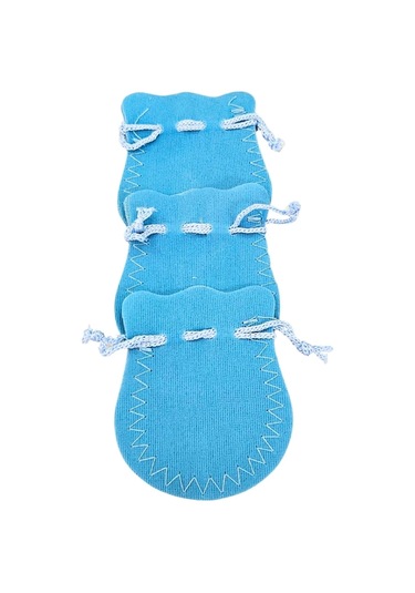 Kadife Kese Açık Mavi 100 Adet 6x8 Boy Takı, Altın Kesesi İpli & Büzgülü