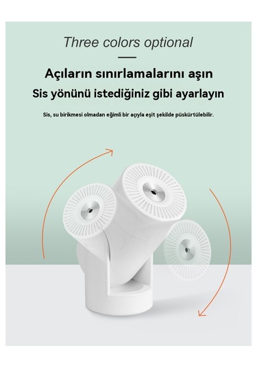 Akıllı Sabit Nem Otomatik Sallamalı Kafa Nemlendirici-pembe