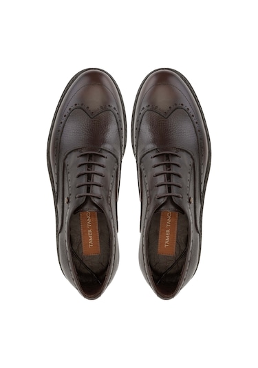 Tamer Tanca Erkek Hakiki Deri Kahverengi Casual Ayakkabı 554 3738 Erk Ayk Sk24-25 Kahve Fltr Kahve Kahverengi