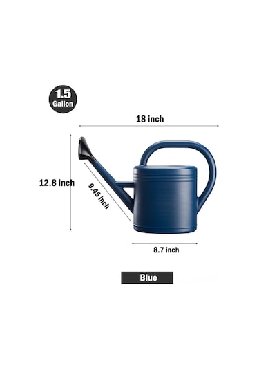 Vkemall 5l Mavi Çelik Uçlu Bahçe Sulama Kuşağı - Ayrılabilir Burunlu, Dürtüye Dayanıklı Plastik Sulama Aleti