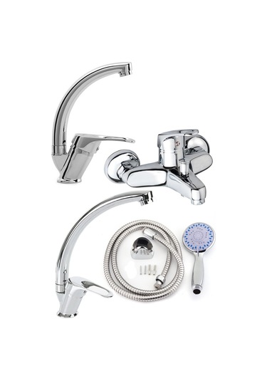 4'Lü Mix Banyo Lavabo , Eviye  Batarya Seti Ve Duş Seti Diğer