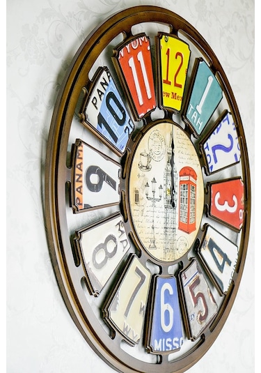 Galaxy 732-6 Büyük Boy Dekoratif 69Cm Duvar Saati