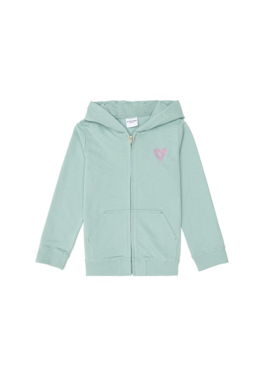 U.s. Polo Assn. Kız Çocuk Su Yeşili Sweatshirt 50296390-vr048 Su Yeşili