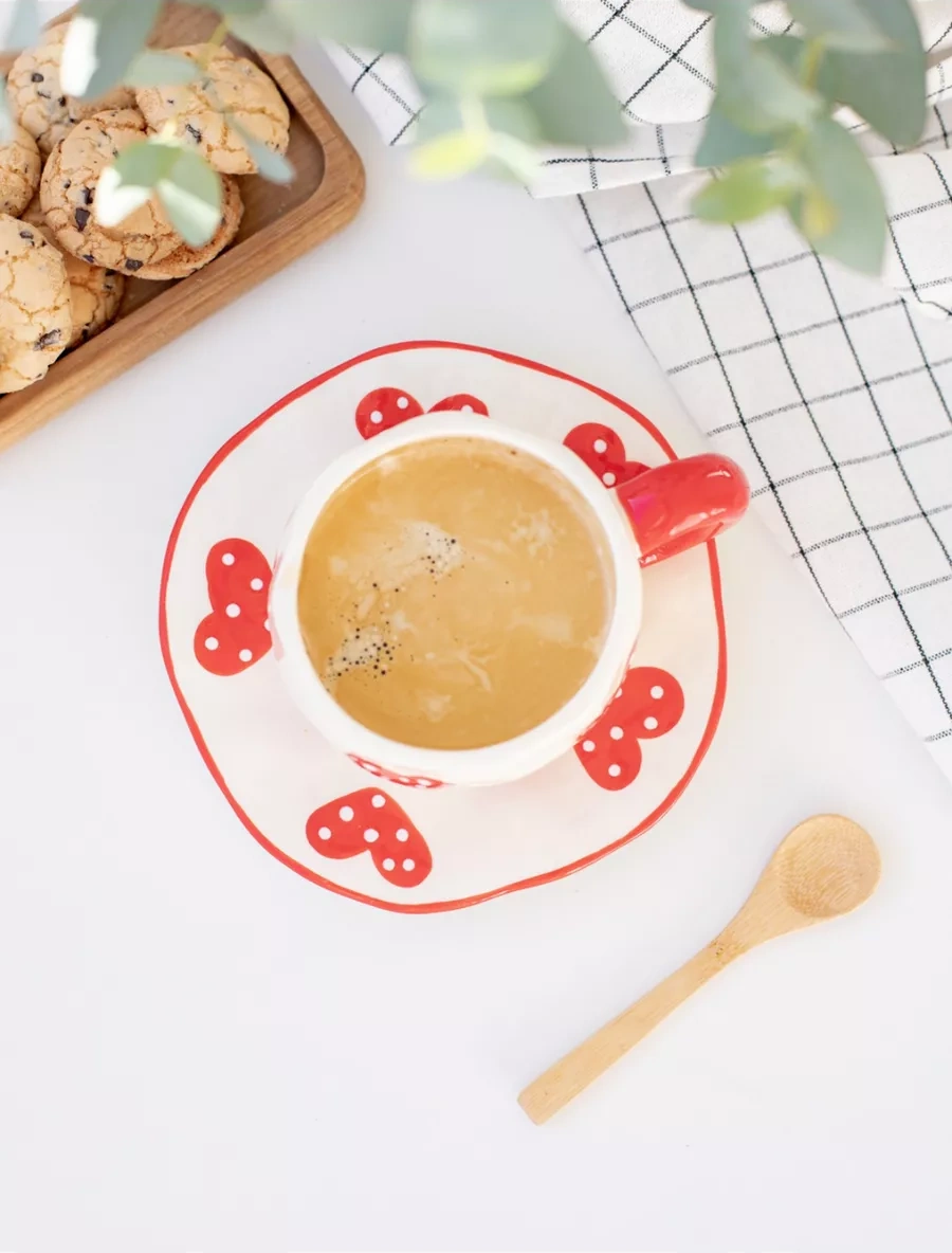 Perex Çay Takımı, Fincan Ve Tabak Seti, El Yapımı Kâse 197882875 Sütlü