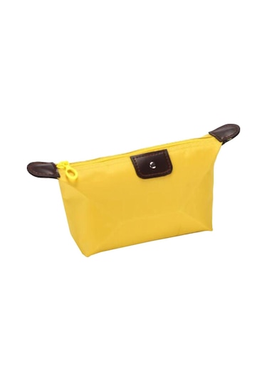 Suntek Makyaj Çantası Kalem Kutusu Kozmetik Seyahat Sarı Diğer