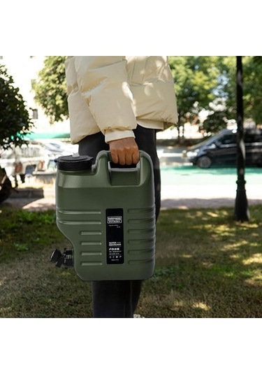 Novahub Sunnyhike 12l Musluklu Dayanıklı Kamp & Piknik Su Bidonu, Küçük Boyutlu Altın