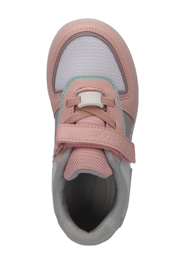 Slazenger  PERLE Çocuk Cırt Cırtlı Beyaz  -  Pembe  Sneaker