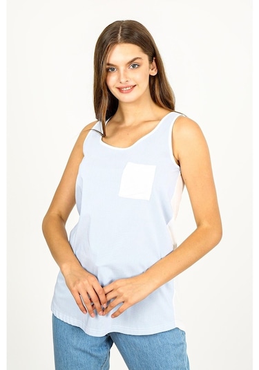 Alexandergardı Cep Detaylı Çizgili Bluz (B21-32201)