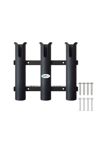 Novahub 3'lü Olta Desteği, 4 Parça Montaj Vida İle Dikey Monte, Yat/kano/bot İçin Olta Braketi Yeni Tasarım