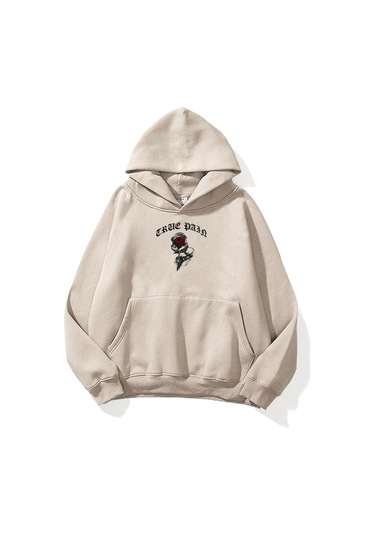 Hırsch Unisex True Pain Sweatshirt Taş Gri