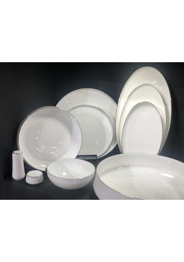Koleksiyon Sufı Yemek Setı 55 Parca Parlak Platın
