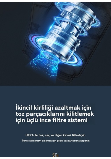 Jian Fan Taşın Kablosuz Elektrikli Süpürge Siyah