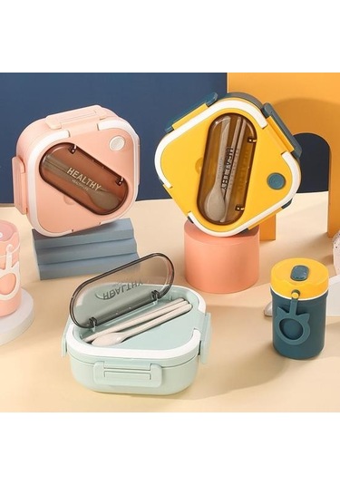 Mor 1300ml Faydalı Gıda Kabı Mikrodalgada Yeniden Kullanılabilir Depolama