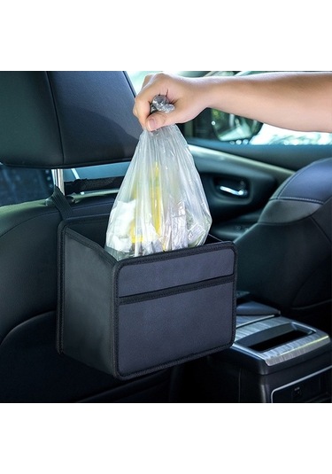 Createtech Litchi Kutusu H613 Katlanır Çöp Torbası, Asılı Araba Fonksiyonlu