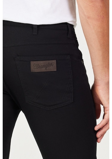 Wrangler Arizona Straight Fit Düz Kesim Normal Bel Düz Paça Esnek Siyah Erkek Pantolon W211842001 Siyah