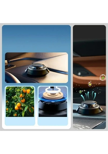 Padalink Güneş Enerjili Araç Kokusu Difüzörü - Kolonya & Okyanus Esintisi, Taşınabilir, Sessiz Motor, Doğal Bitki Özleri