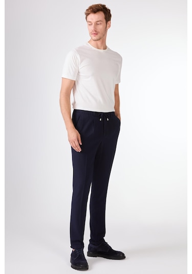 Dufy Pileli Jogger Pantolon Lacivert