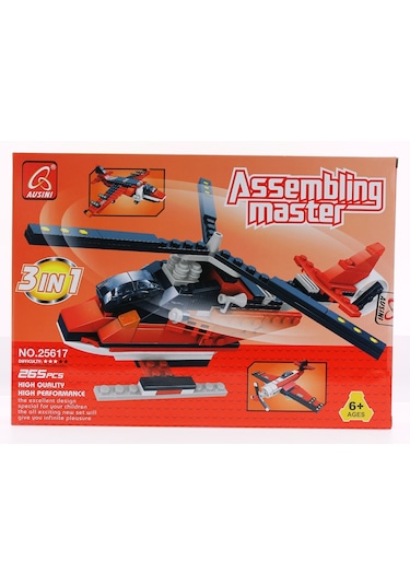 Ausini Assembling Master 3 İn 1 265 Parça Hava Araçları Seti