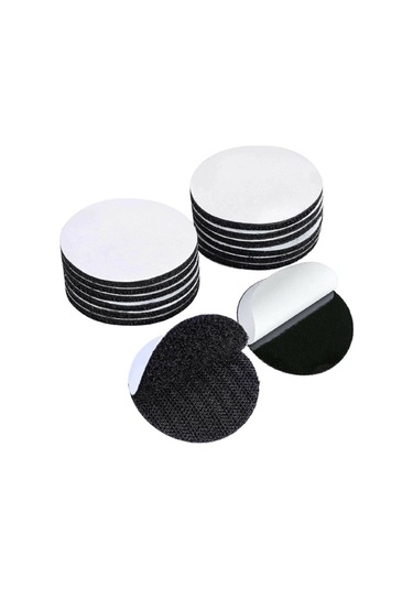 Süper Yapışkan Yuvarlak 50 mm Iz Bırakmadan Sökülebilen Cırt Bant 4 Adet