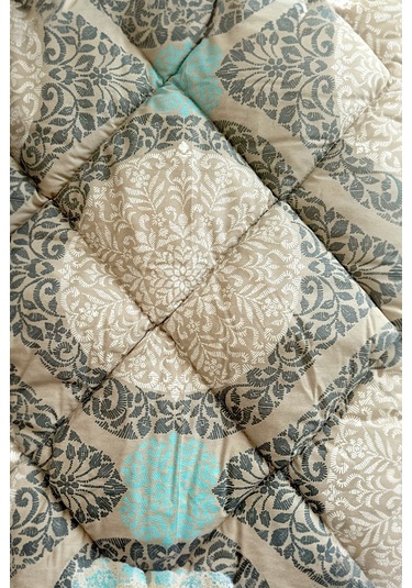 Alla Turca 4 Yastık Kılıflı Çift Taraflı Desenli Uyku Seti-azure Bej