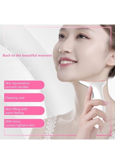 Dm Cbtxglobal Boyun Çene Redüktörü, Soğuk Terapi İle Yüz Ve Boyun Masaj Aleti Titreşimli