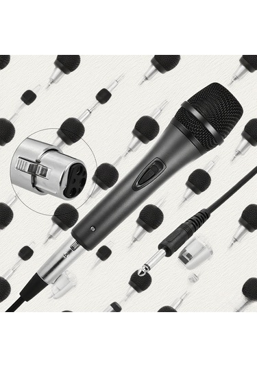 Samdoo M-320 Metal Dinamik Mikrofon: Kaliteli Ses, Kalp Formu Yönlendirme, 5m Kablolu, Klüp Ve Karaoke İçin